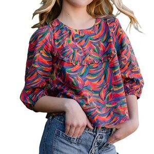 LYDIA TOP IN RAINBOW